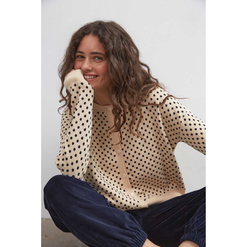 COMMONPLACE ESSENTIALS Dawn Cotton Cardigan image number 2